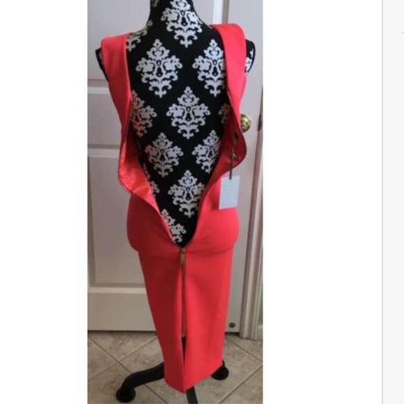 TED BAKER LONDON NEOPRENE CROSSBODY DRESS NWT - Picture 3 of 5